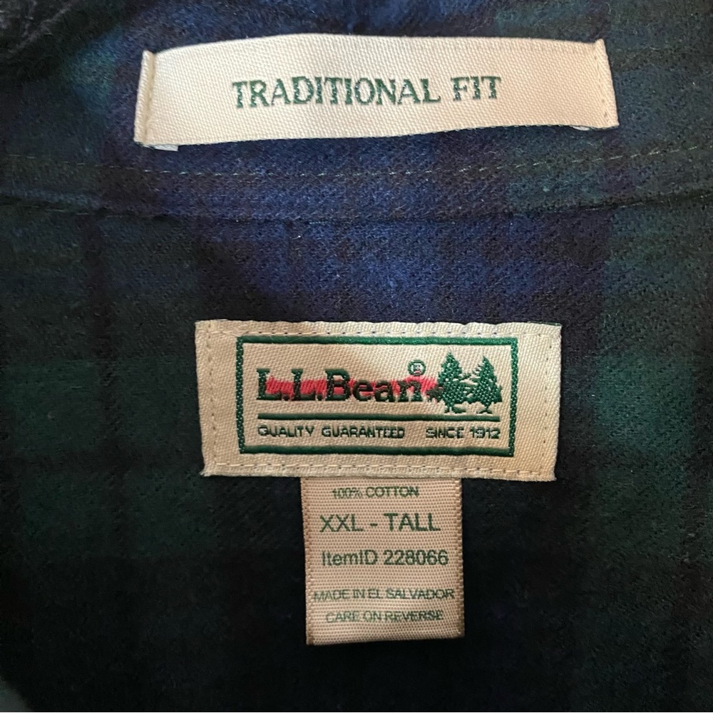 Men's Scotch Plaid Flannel Shirt, Traditional Fit - Picture 4 of 5